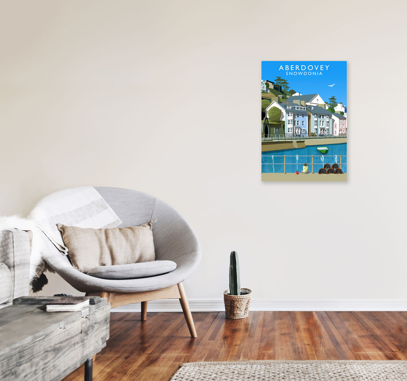 Aberdovey Snowdonia Art Print by Richard O'Neill A2 Black Frame