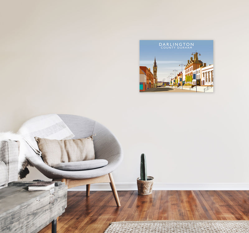 Darlington (Landscape) by Richard O'Neill A2 Black Frame