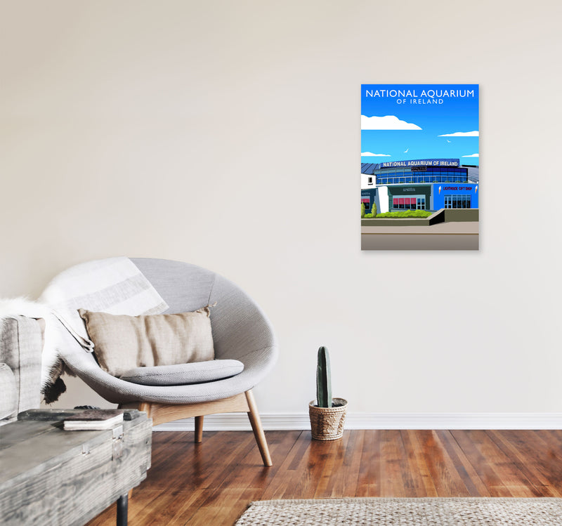 National Aquarium Ireland (Portrait) by Richard O'Neill A2 Black Frame