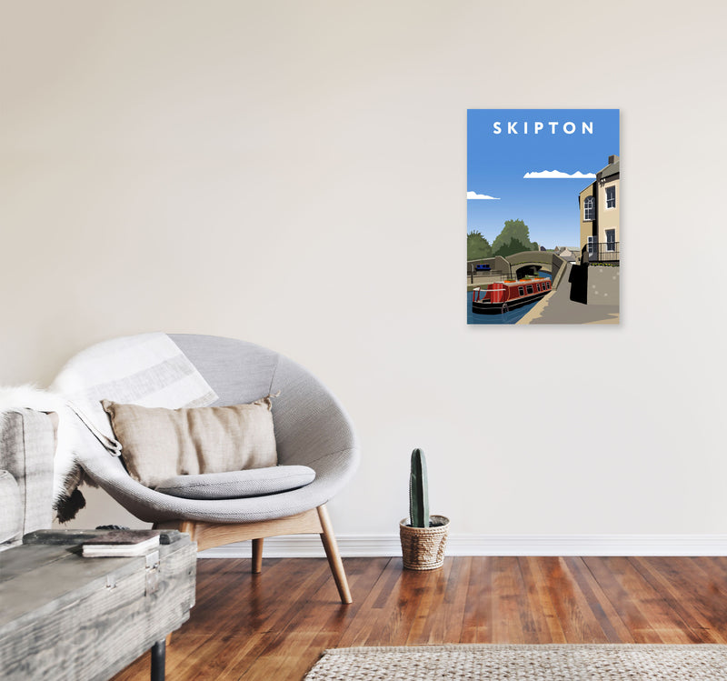 Skipton2 Portrait by Richard O'Neill A2 Black Frame