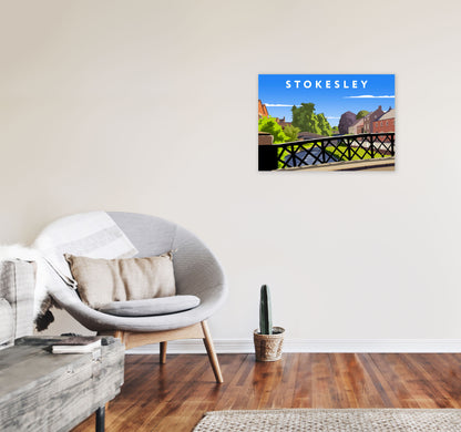 Stokesley3 by Richard O'Neill A2 Black Frame