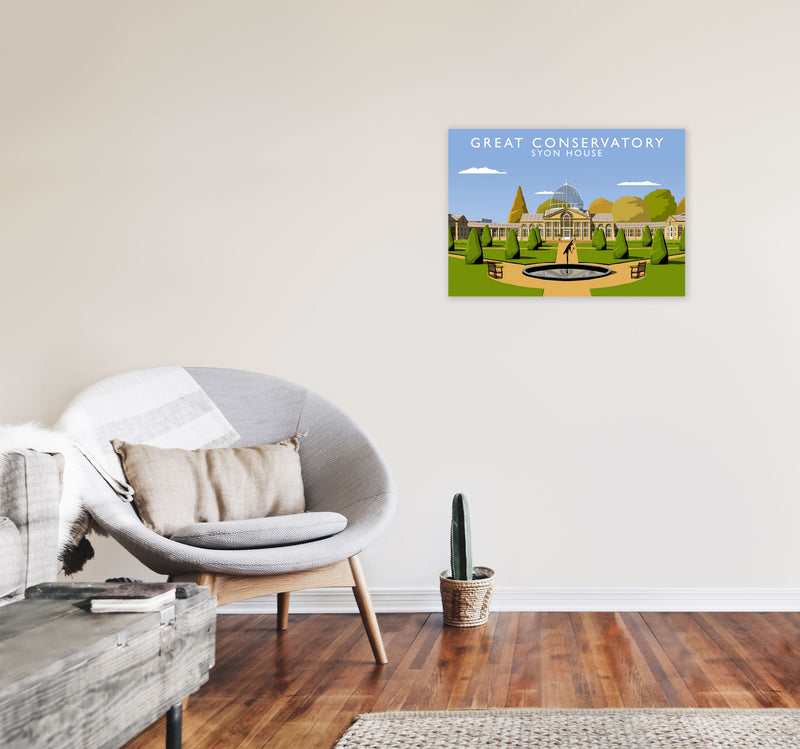 Great Conservatory Syon House by Richard O'Neill A2 Black Frame