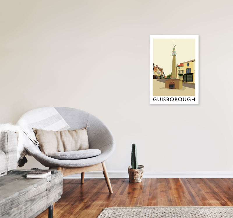 Guisborough Portrait by Richard O'Neill A2 Black Frame