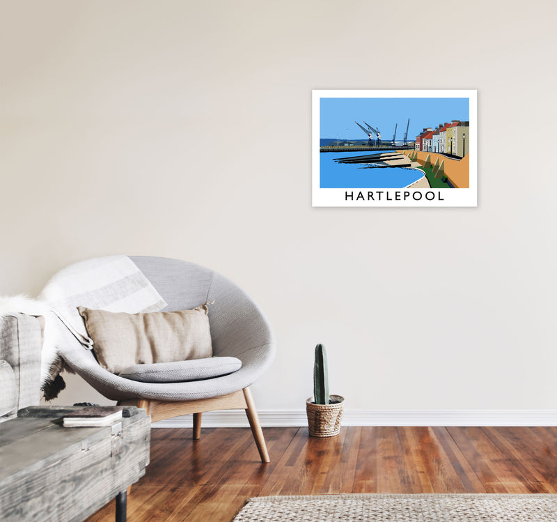 Hartlepool by Richard O'Neill A2 Black Frame