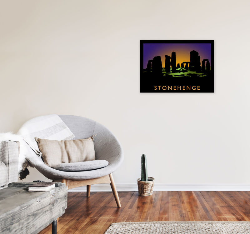Stonehenge Art Print by Richard O'Neill A2 Black Frame