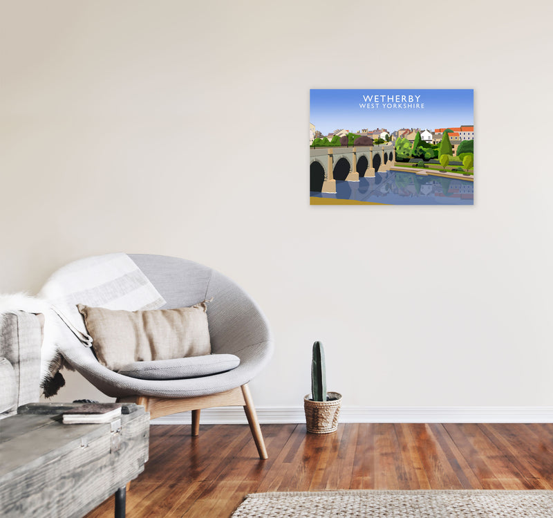 Wetherby West Yorkshire Digital Art Print by Richard O'Neill A2 Black Frame