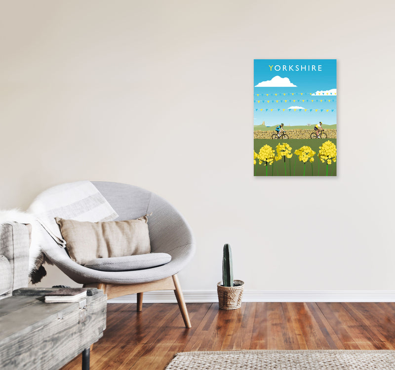Yorkshire Framed Digital Art Print by Richard O'Neill A2 Black Frame