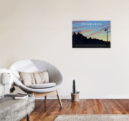 Edinburgh 2 by Richard O'Neill A2 Black Frame