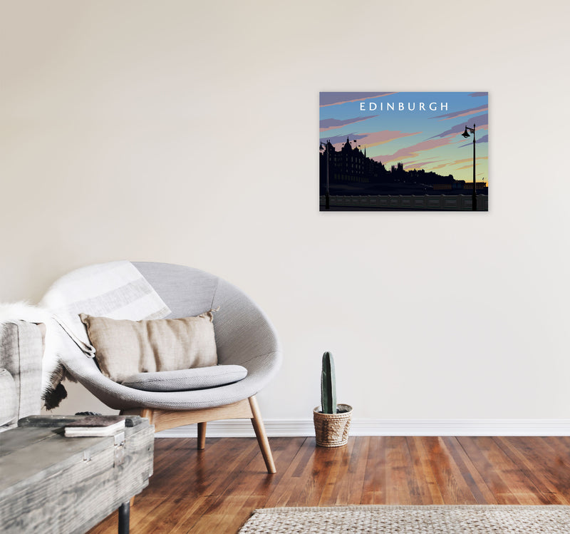 Edinburgh 2 by Richard O'Neill A2 Black Frame