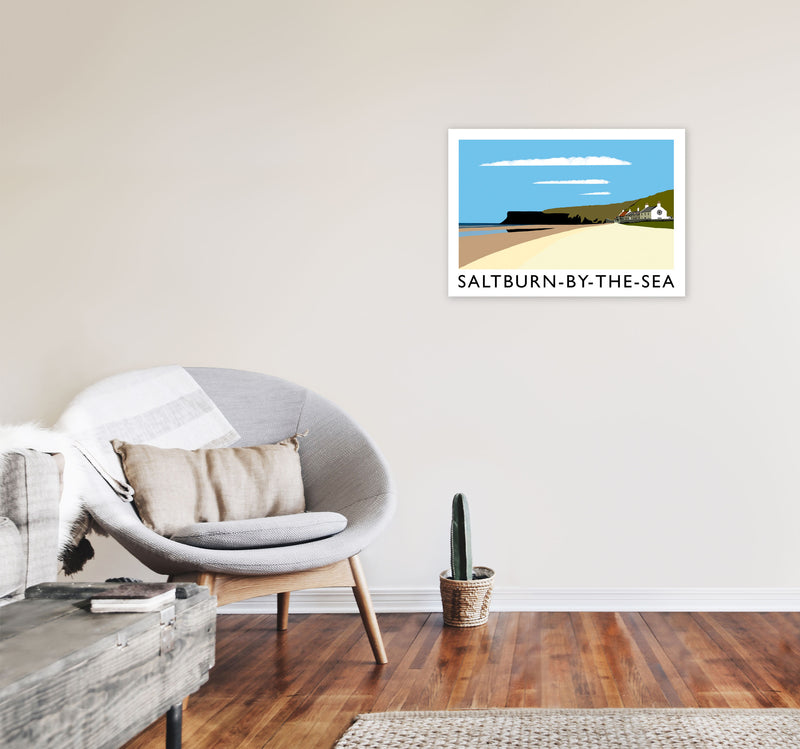 Saltburn-by-the-sea by Richard O'Neill A2 Black Frame
