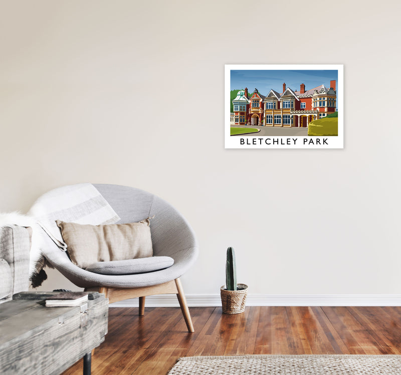 Bletchley Park by Richard O'Neill A2 Black Frame