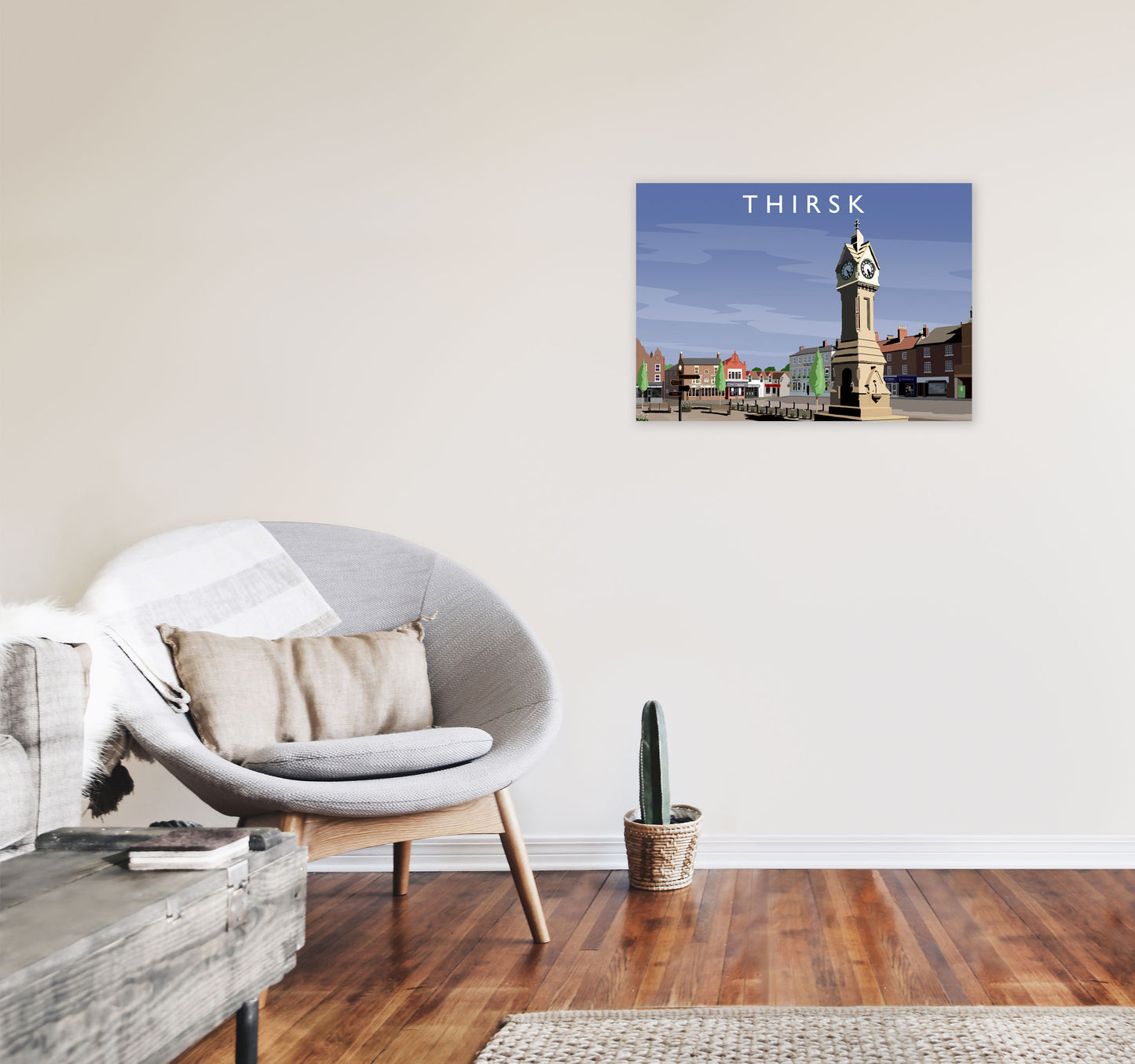 Thirsk 2 by Richard O'Neill A2 Black Frame