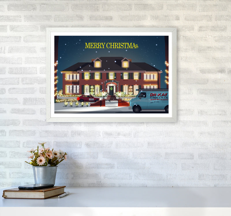 Home Alone Art Print by Richard O'Neill A2 Oak Frame