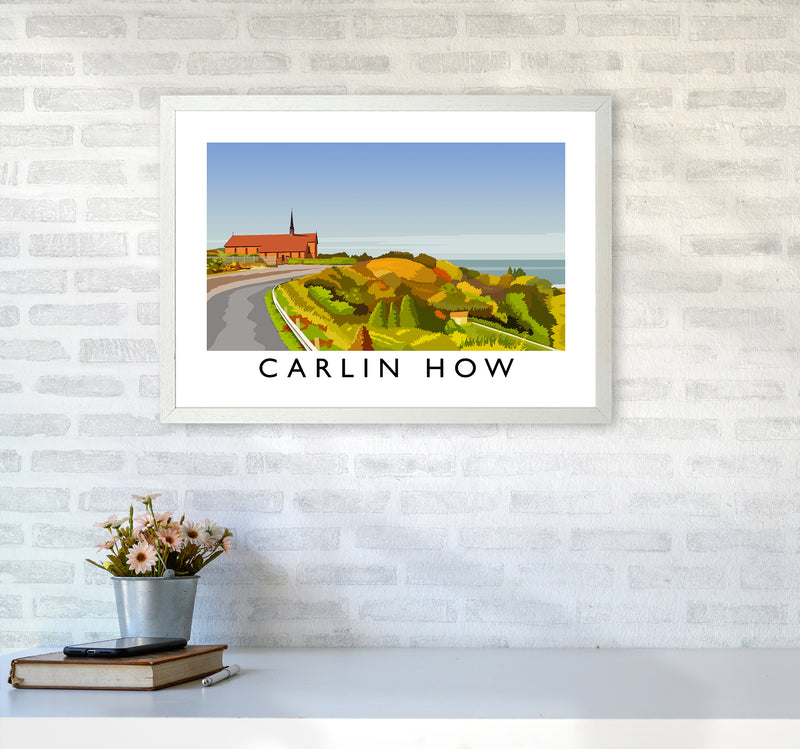 Carlin How Art Print by Richard O'Neill A2 Oak Frame