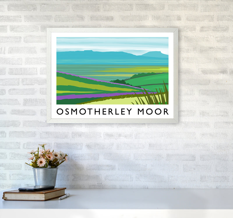 Osmotherley Moor Travel Art Print by Richard O'Neill A2 Oak Frame