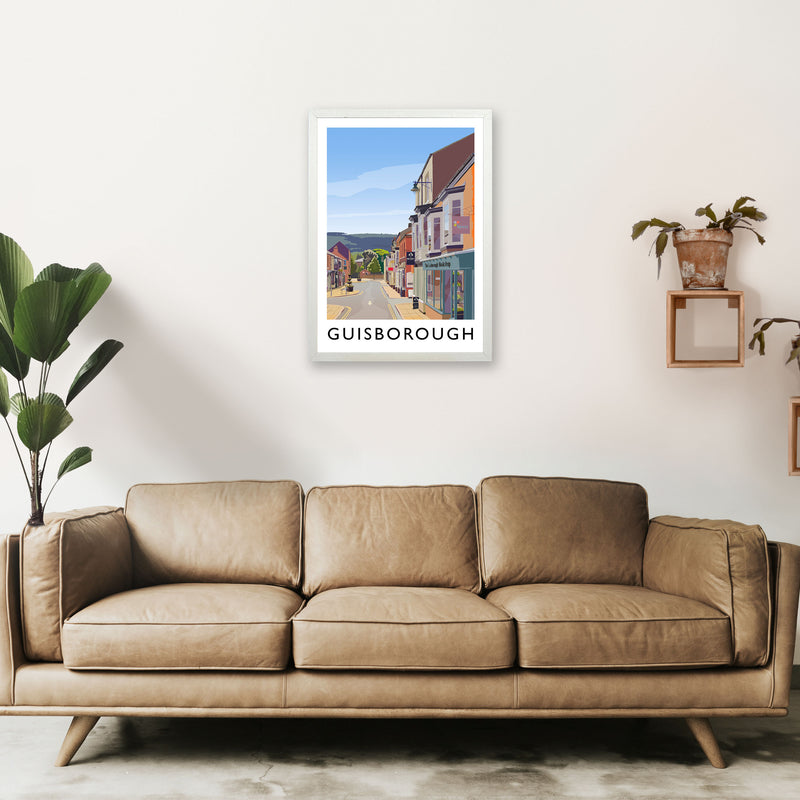 Guisborough 3 Portrait Travel Art Print by Richard O'Neill A2 Oak Frame