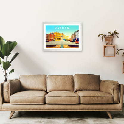 Durham 2 Travel Art Print by Richard O'Neill A2 Oak Frame