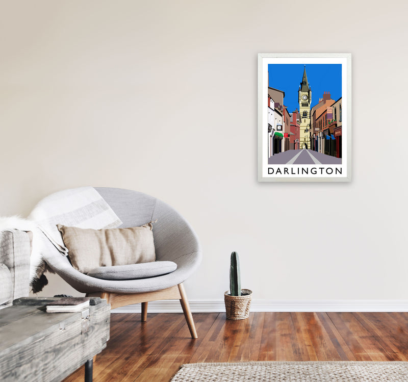 Darlington Art Print by Richard O'Neill A2 Oak Frame