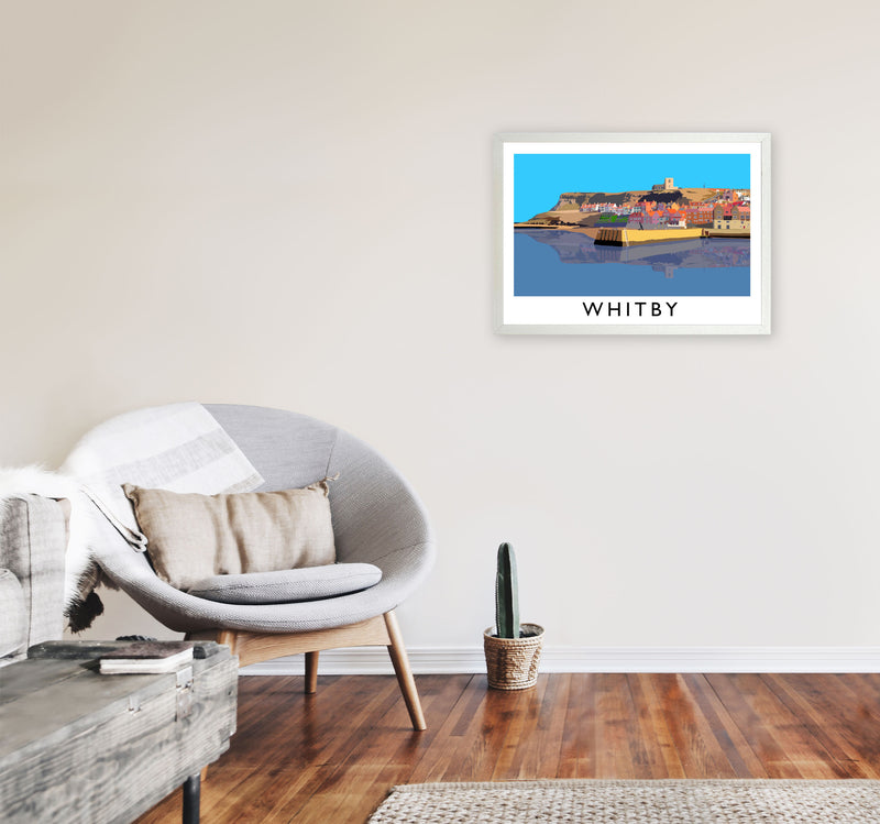 Whitby Framed Digital Art Print by Richard O'Neill A2 Oak Frame