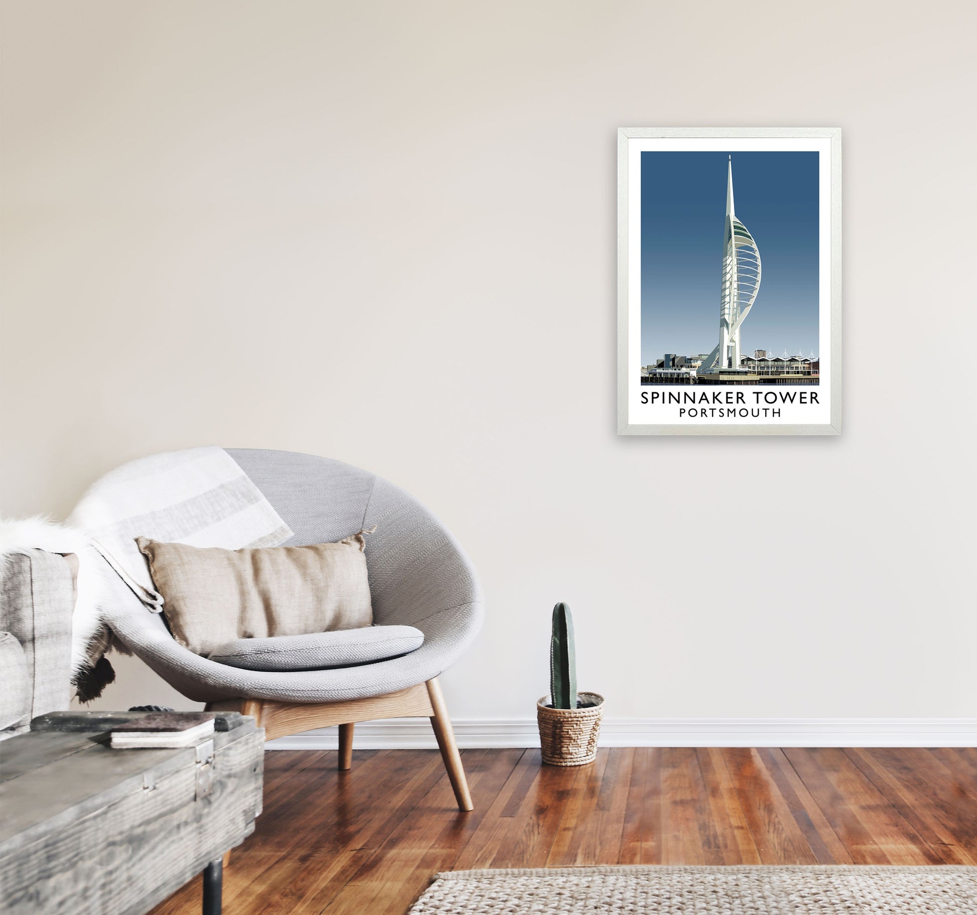 Spinnaker Tower by Richard O'Neill A2 Oak Frame