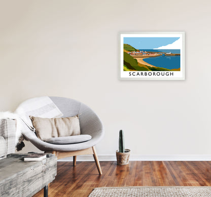 Scarborough Art Print by Richard O'Neill, Framed Wall Art A2 Oak Frame