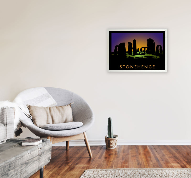 Stonehenge Art Print by Richard O'Neill A2 Oak Frame