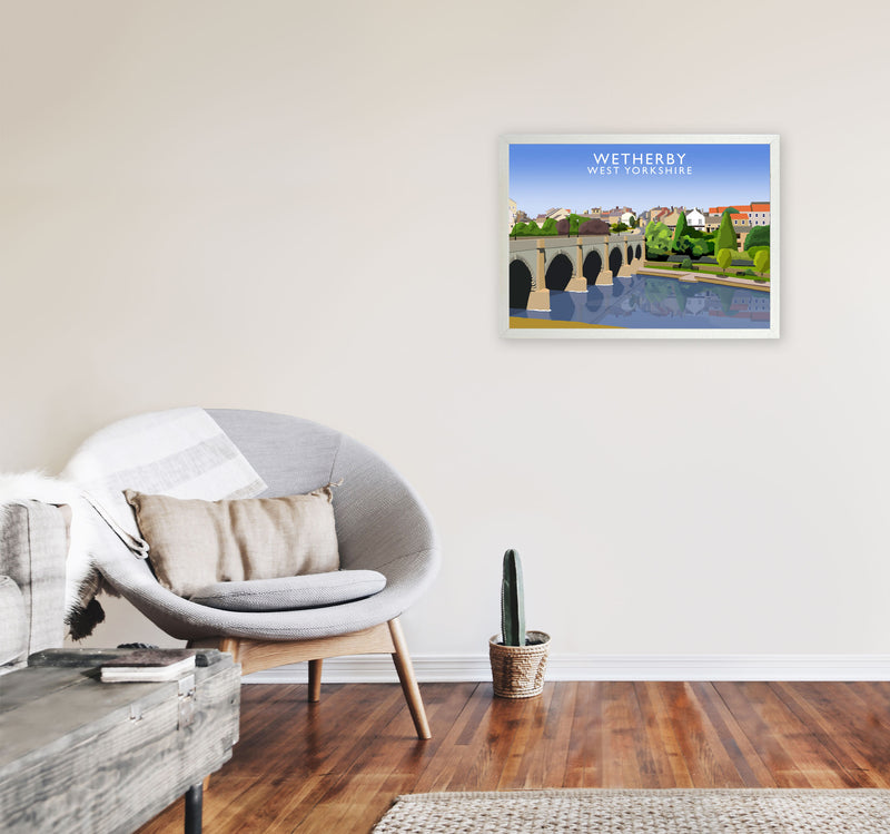 Wetherby West Yorkshire Digital Art Print by Richard O'Neill A2 Oak Frame