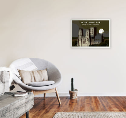 York Minster Framed Digital Art Print by Richard O'Neill A2 Oak Frame