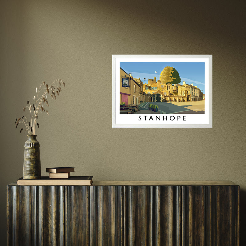 Stanhope by Richard O'Neill A2 White Frame