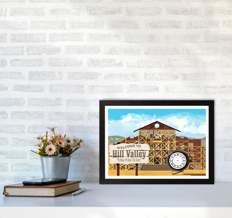 Hill Valley 1885 Art Print by Richard O'Neill A3 White Frame