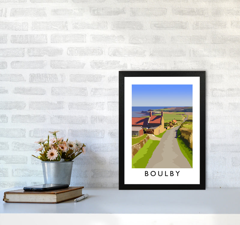 Boulby 2 Portrait Art Print by Richard O'Neill A3 White Frame