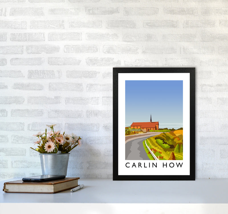 Carlin How Portrait Art Print by Richard O'Neill A3 White Frame