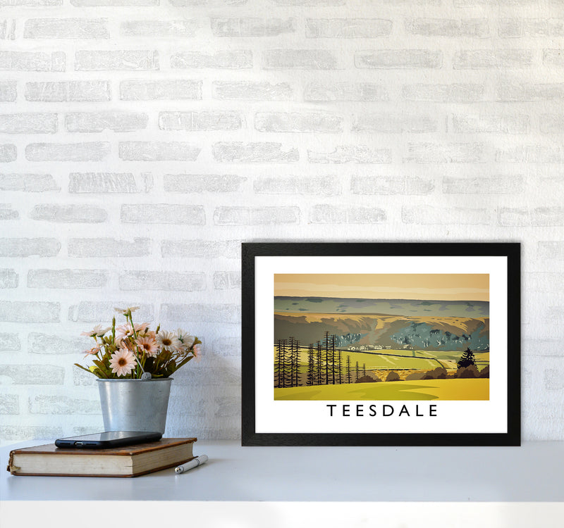 Teesdale Art Print by Richard O'Neill A3 White Frame