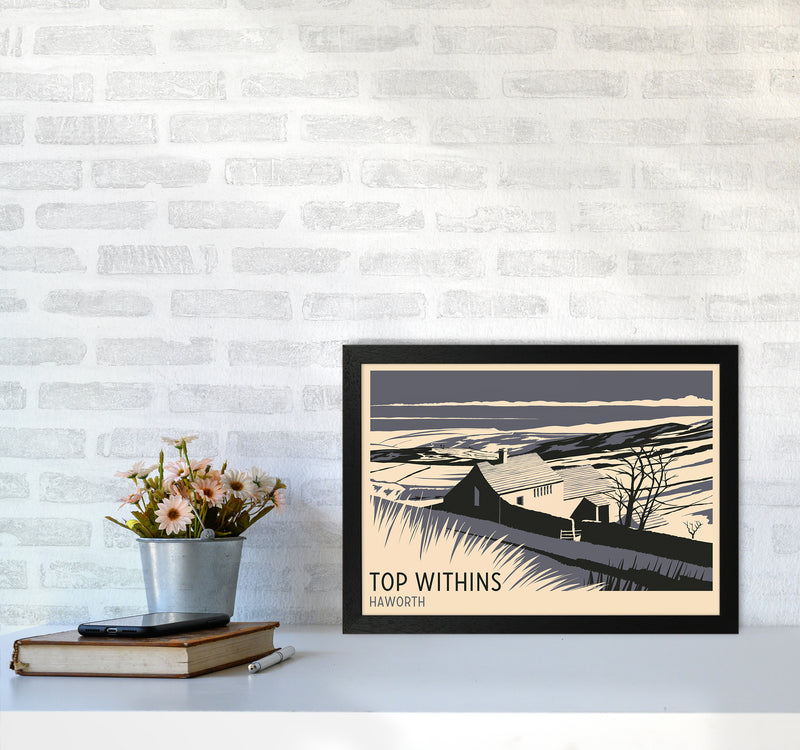 Top Withins Travel Art Print by Richard O'Neill A3 White Frame