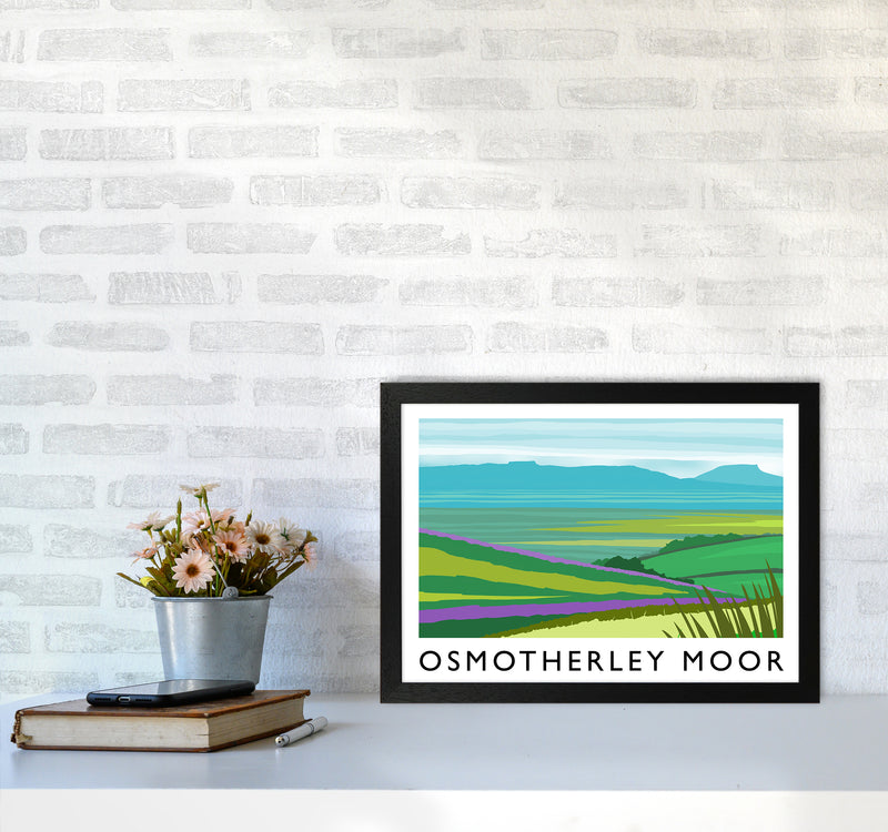 Osmotherley Moor Travel Art Print by Richard O'Neill A3 White Frame