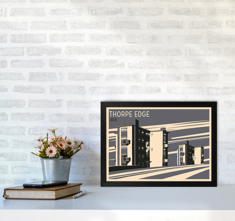 Thorpe Edge, Idle Travel Art Print by Richard O'Neill A3 White Frame