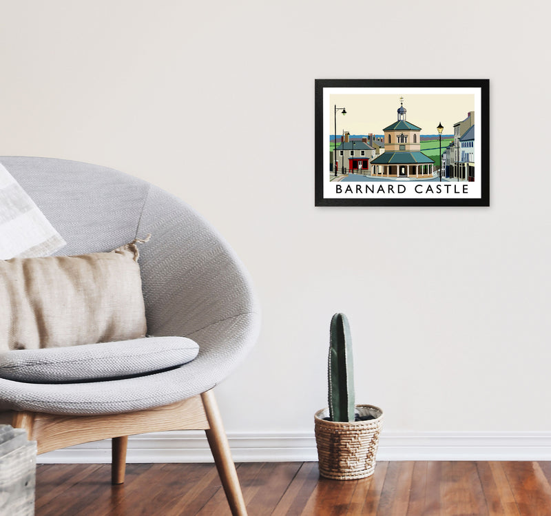 Barnard Castle Framed Digital Art Print by Richard O'Neill A3 White Frame