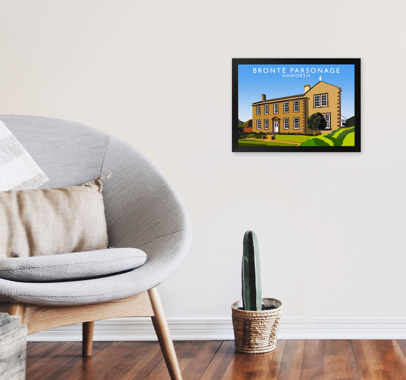 Bronte Parsonage Heworth Framed Digital Art Print by Richard O'Neill A3 White Frame