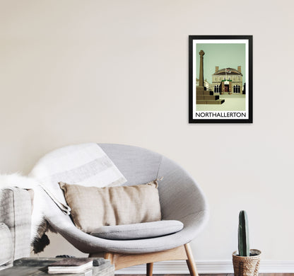 Northallerton Art Print by Richard O'Neill A3 White Frame