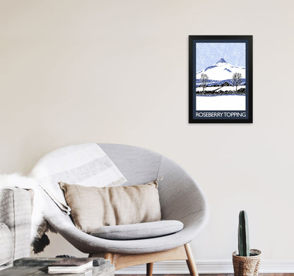 Roseberry Topping Art Print by Richard O'Neill A3 White Frame