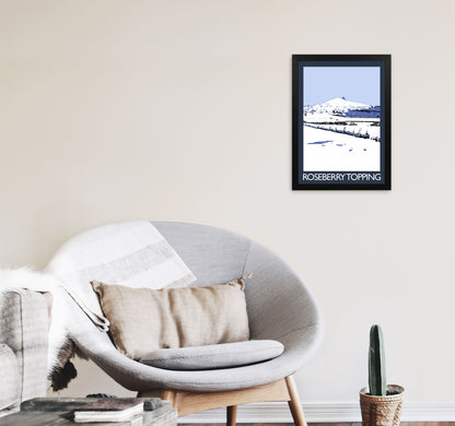 Roseberry Topping Art Print by Richard O'Neill A3 White Frame