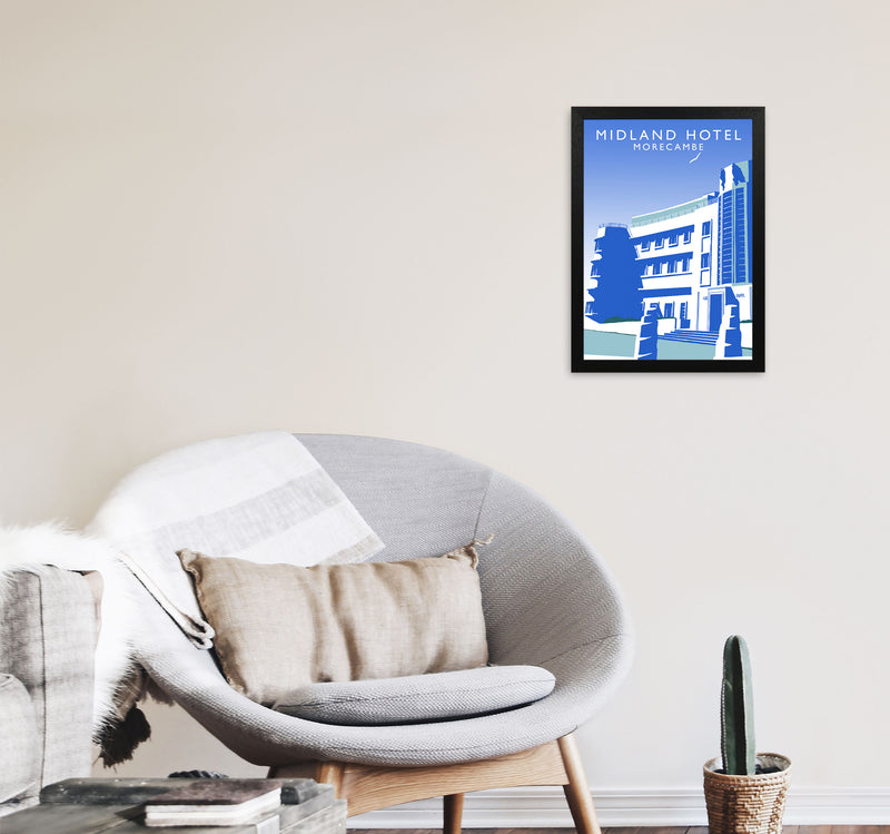 Midland Hotel by Richard O'Neill A3 White Frame
