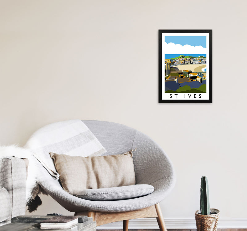 St Ives by Richard O'Neill A3 White Frame