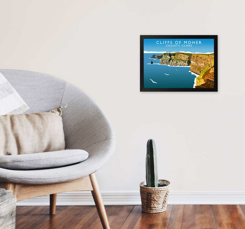 Cliffs Of Moher by Richard O'Neill A3 White Frame