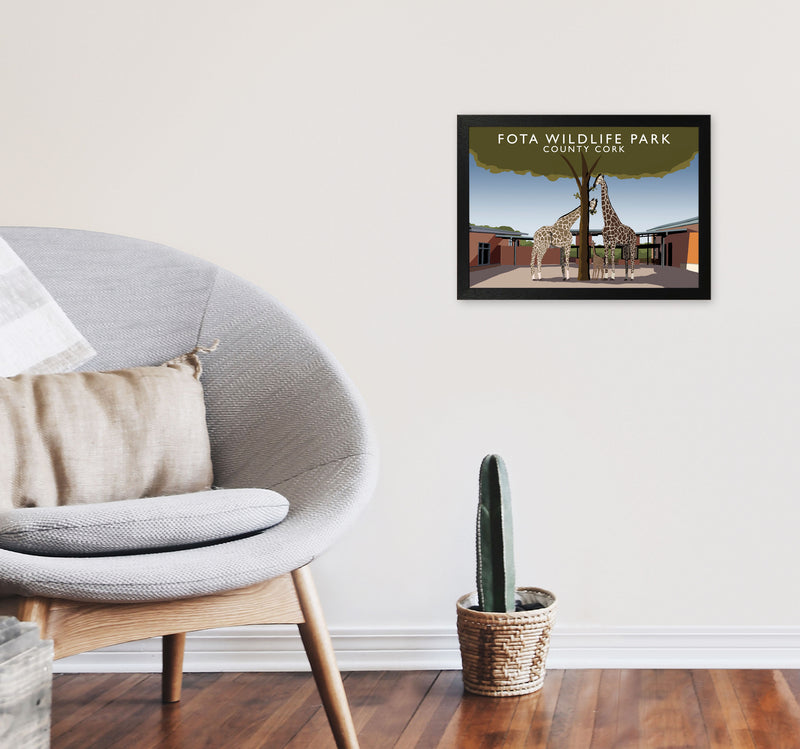 Fota Wildlife Park by Richard O'Neill A3 White Frame