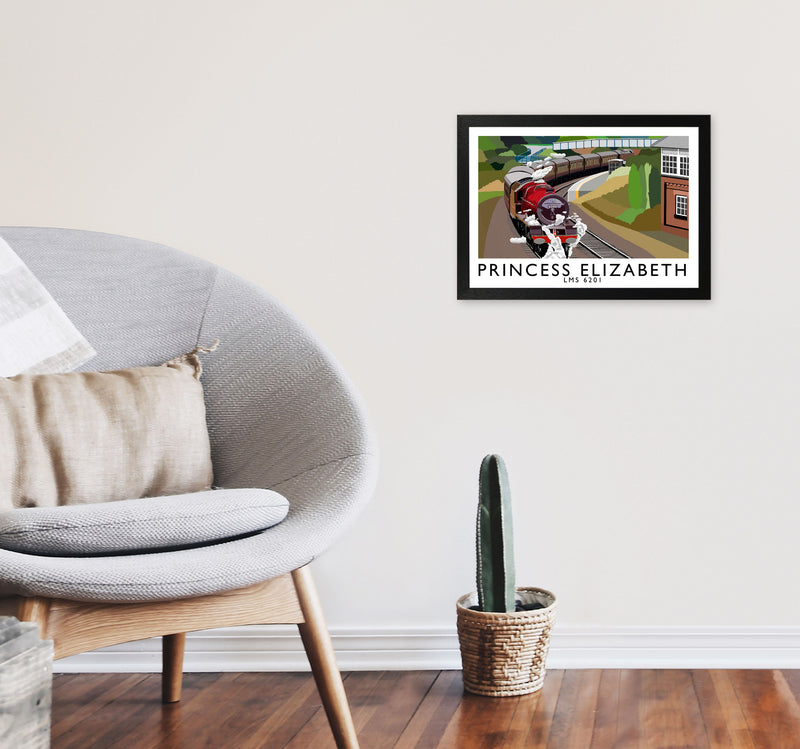 Princess Elizabeth by Richard O'Neill A3 White Frame