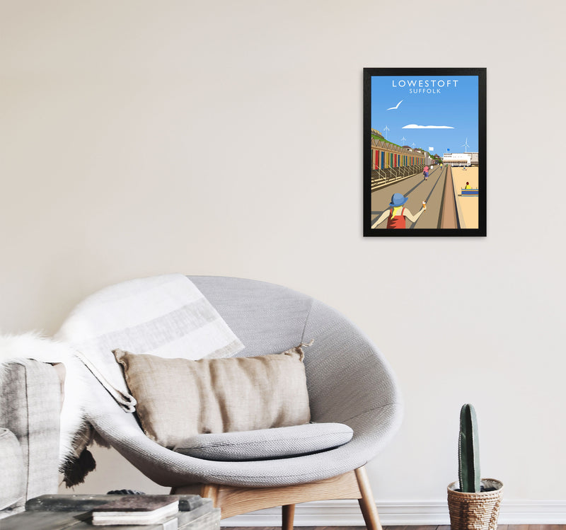 Lowestoft (Portrait) by Richard O'Neill A3 White Frame