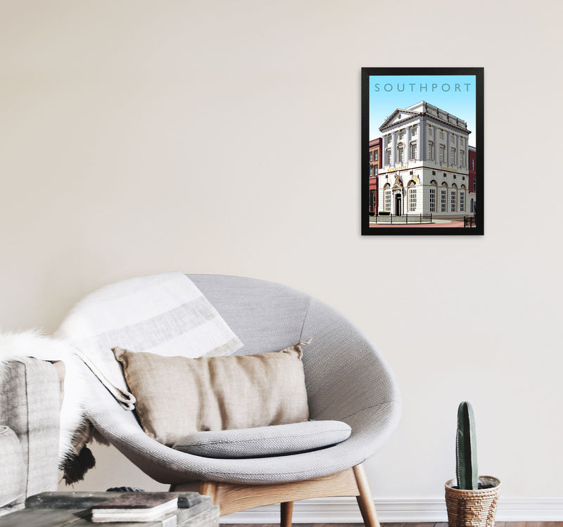 Southport (Portrait) by Richard O'Neill A3 White Frame