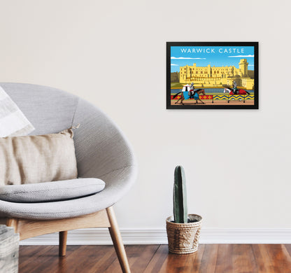 Warwick Castle by Richard O'Neill A3 White Frame