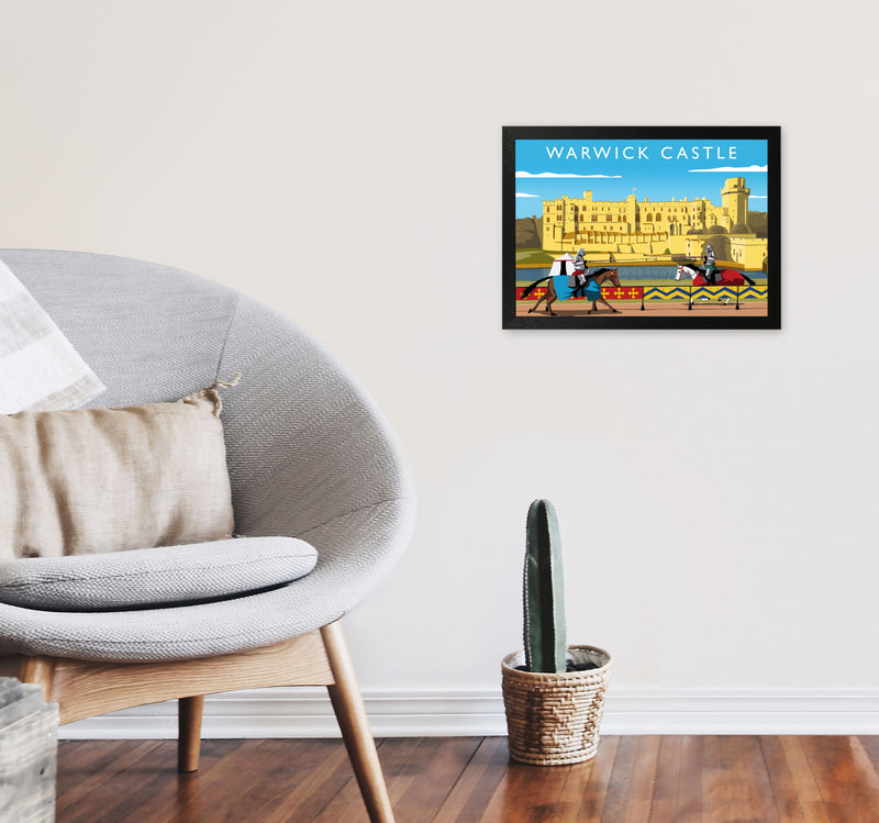 Warwick Castle by Richard O'Neill A3 White Frame